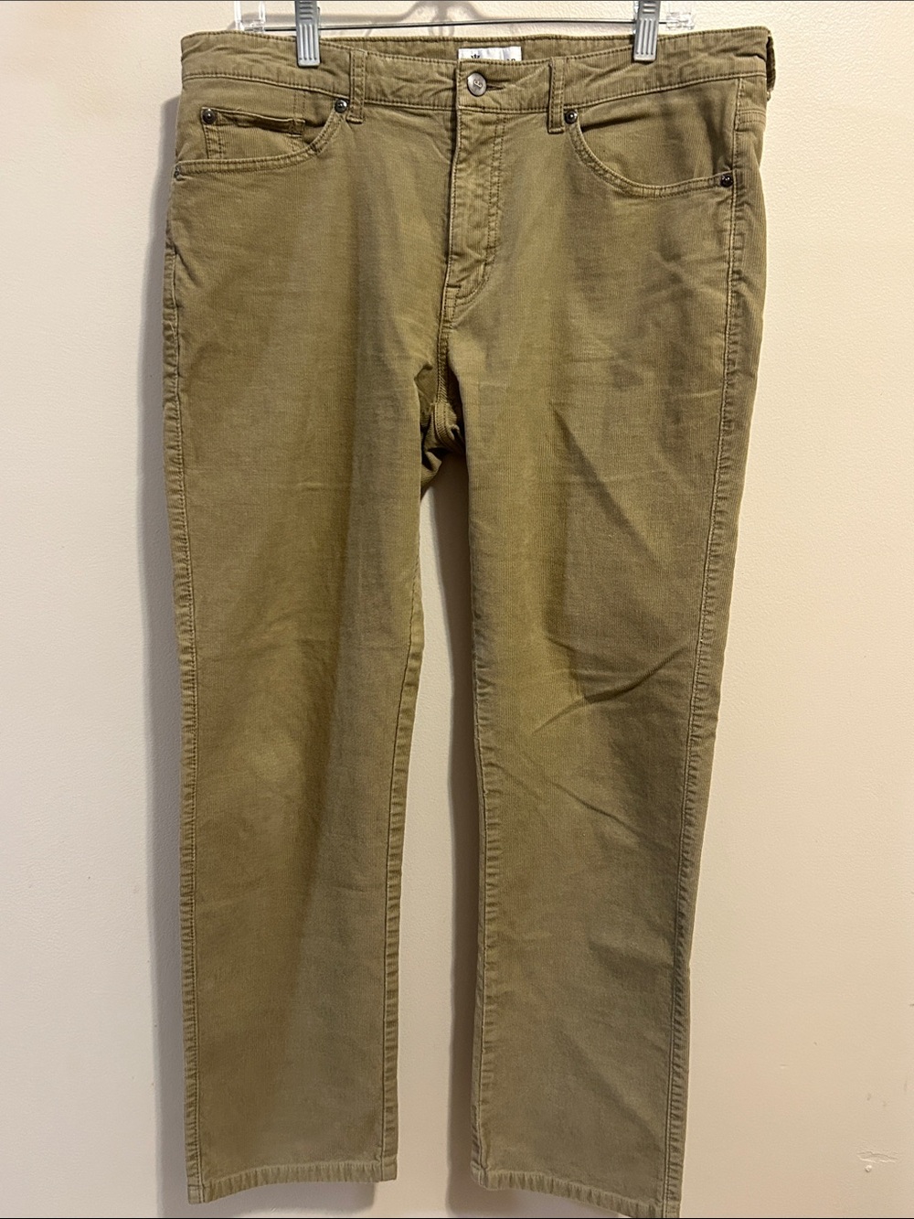 Peter Millar Superior Soft Corduroy Five-Pocket Pants Khaki Size 34x30